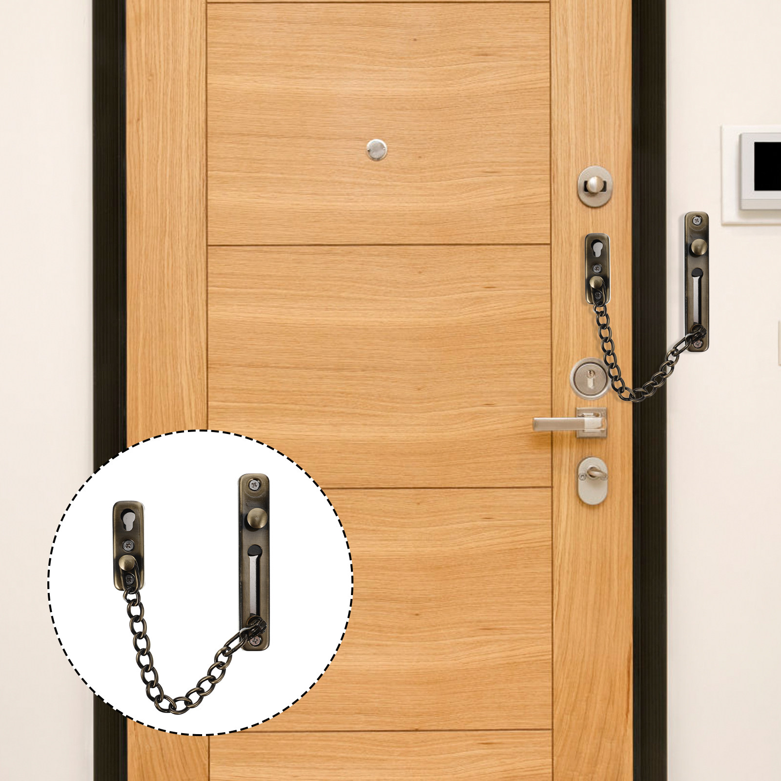 Drill-Free Stainless Steel Doo – Security Chain Door Bewertung und Preis
