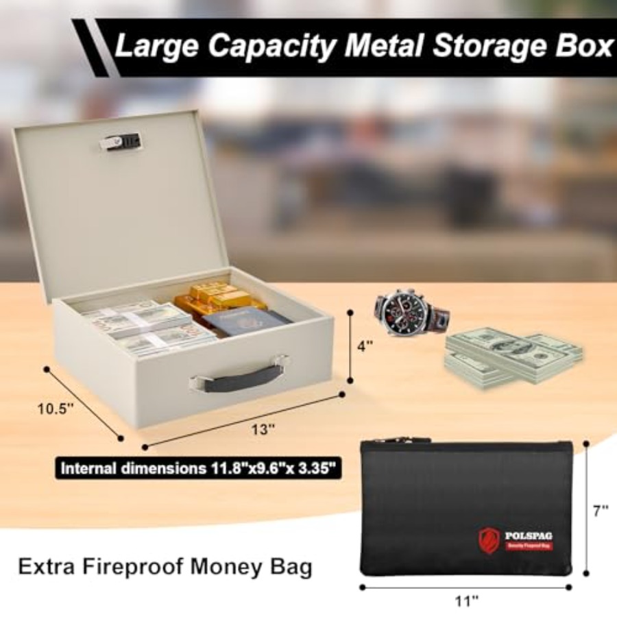 Fireproof Document Box with Ke – Fire Safe Document Bewertung und Preis