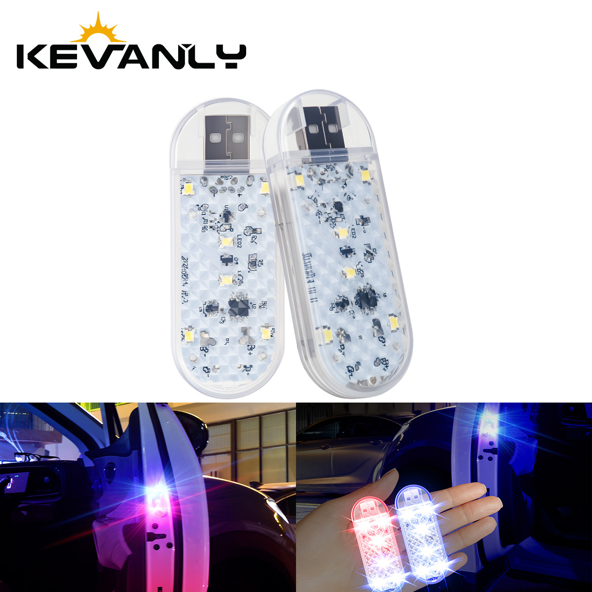1/2pcs Car Door LED Strobe War – Emergency Exit Sign Bewertung und Preis