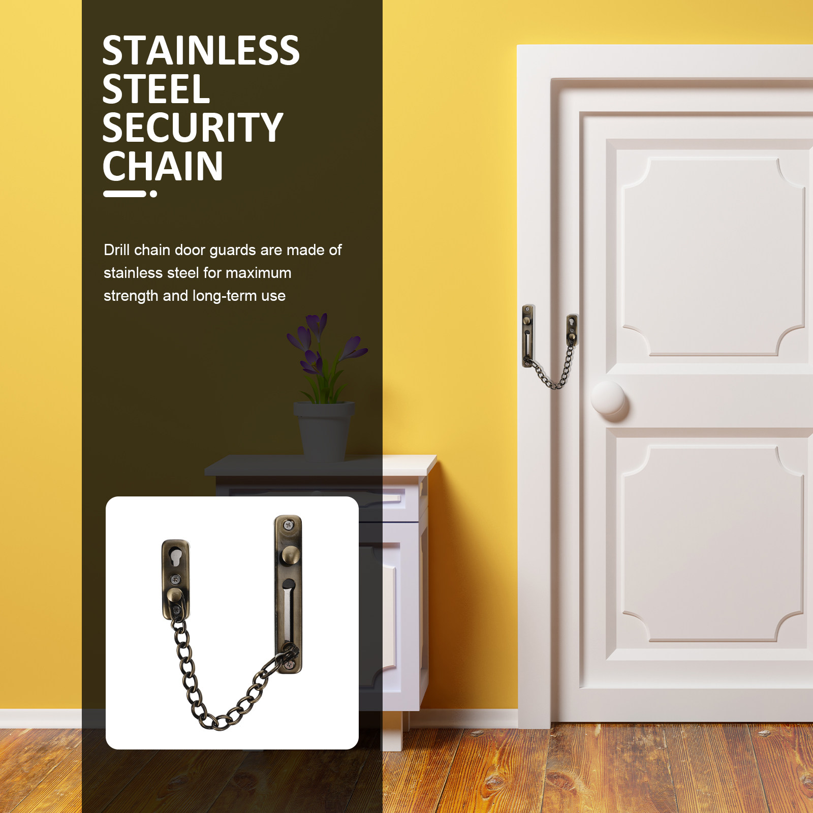 Punch Free Door Chain Lock Sta – Security Chain Door Bewertung und Preis
