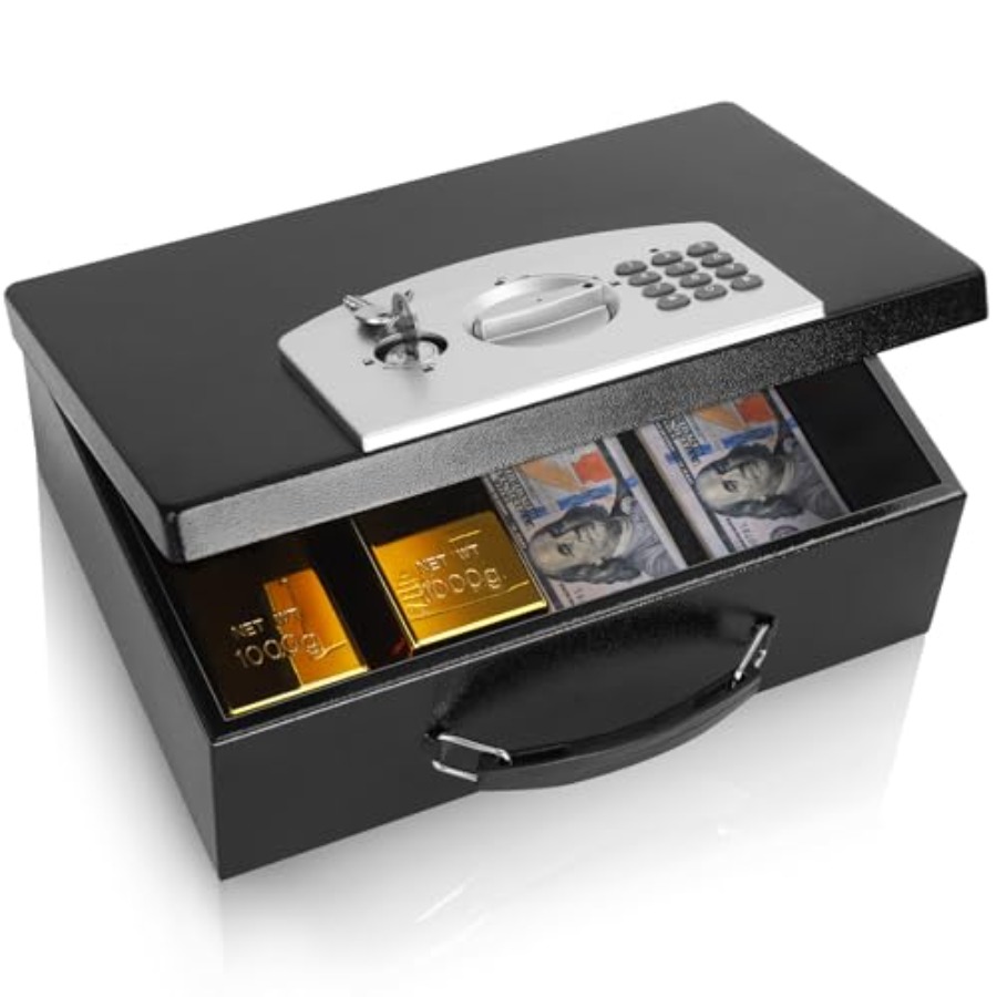 Portable Metal Safe Box with D – Fire Safe Document Bewertung und Preis