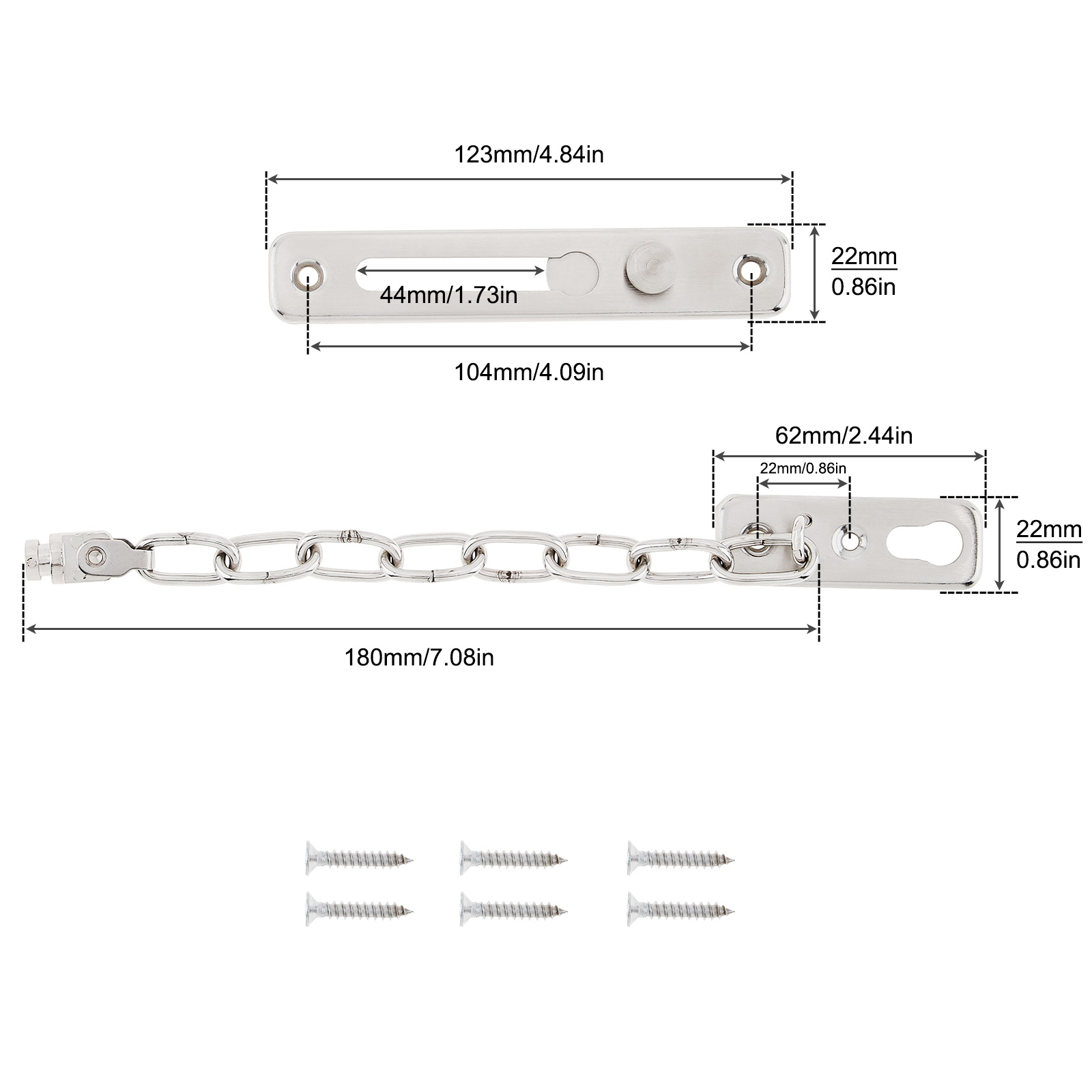 Solid Security Door Sliding Ch – Security Chain Door Bewertung und Preis