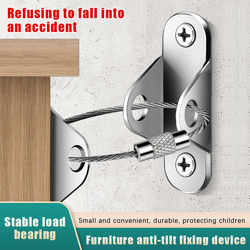 1Set Anti-Tip Furniture Anchor – Earthquake Anchor Strap Bewertung und Preis