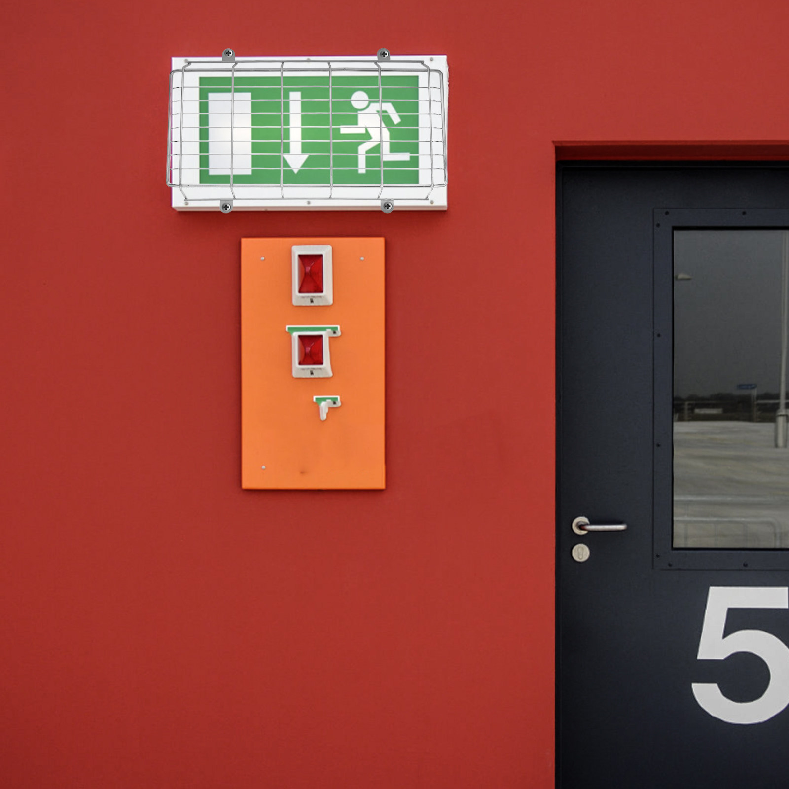 Iron LED Exit Sign Protective  – Emergency Exit Sign Bewertung und Preis
