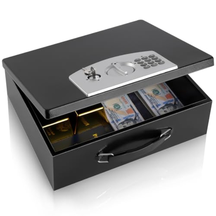 Portable Metal Safe Box with D – Fire Safe Document Bewertung und Preis
