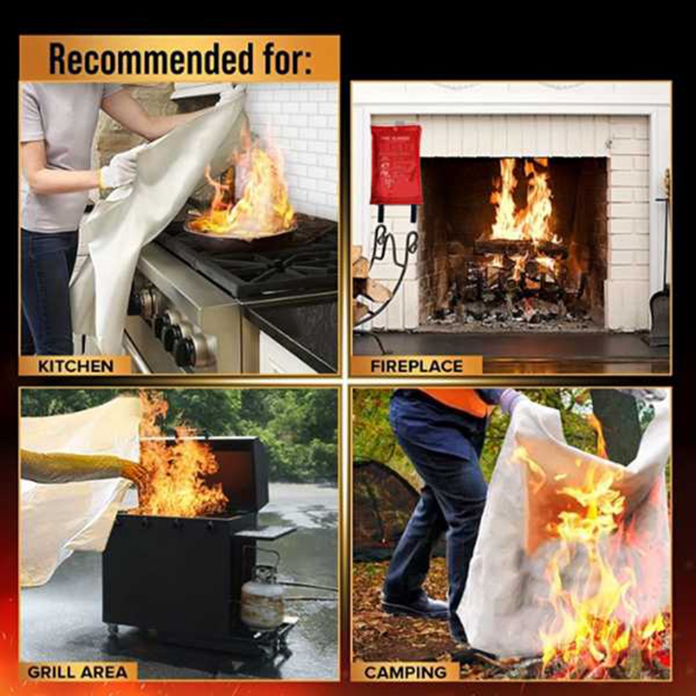AED2-Emergency Fire Blanket, F – Fire Blanket Kitchen Bewertung und Preis