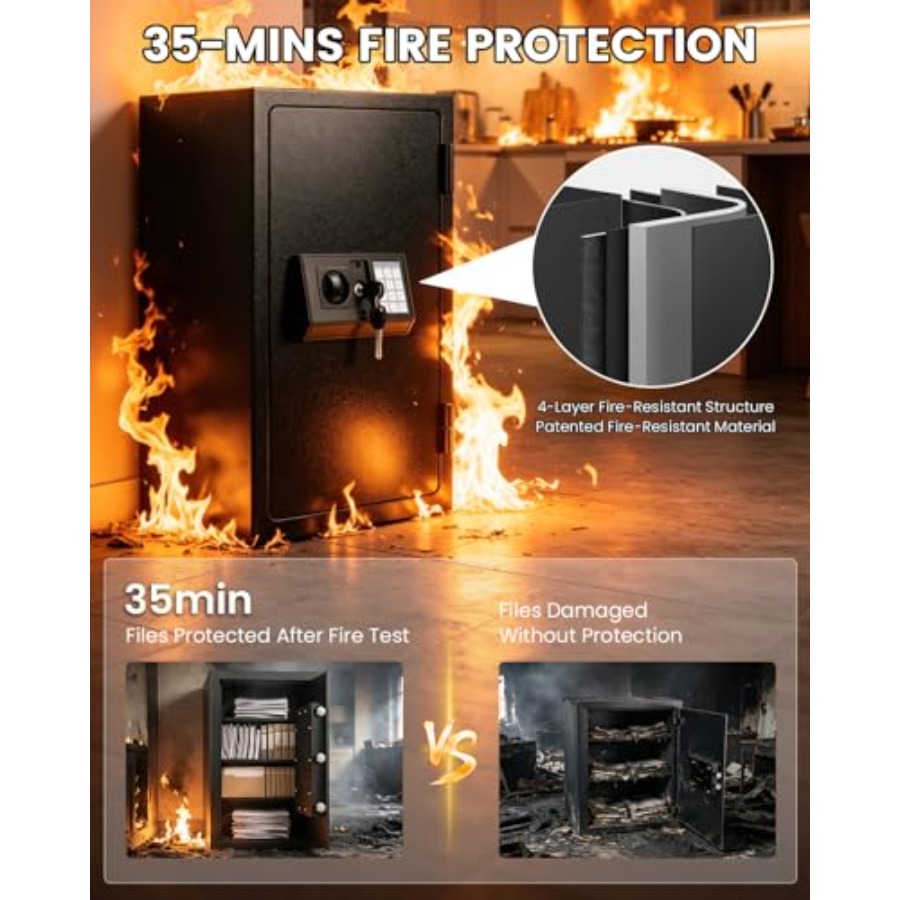 Home fireproof safe for docume – Fire Safe Document Bewertung und Preis