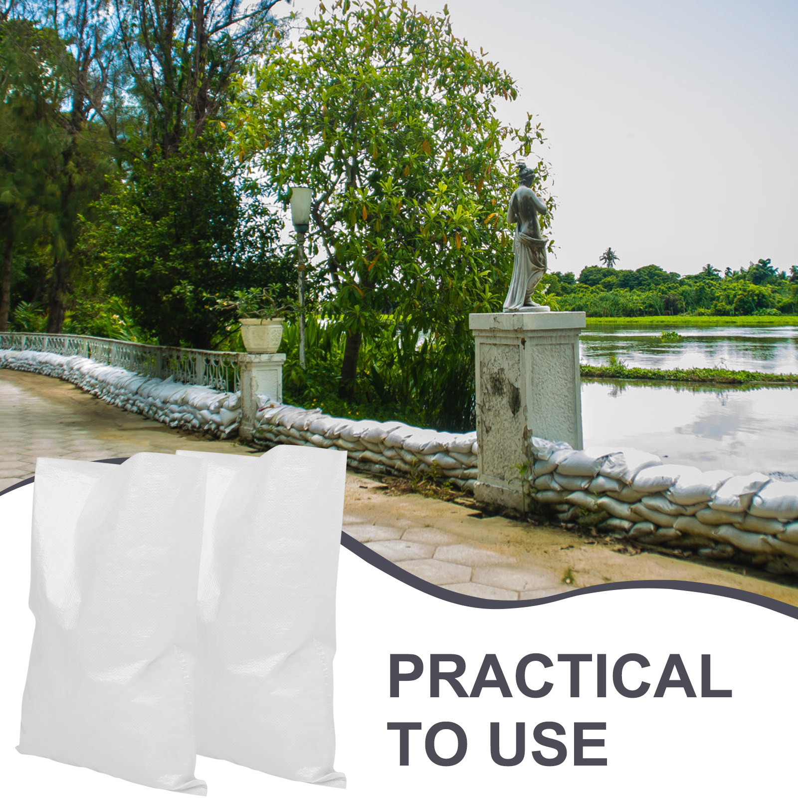 5Pcs Waterproof Woven Sandbags – Flood Barrier Bag Bewertung und Preis