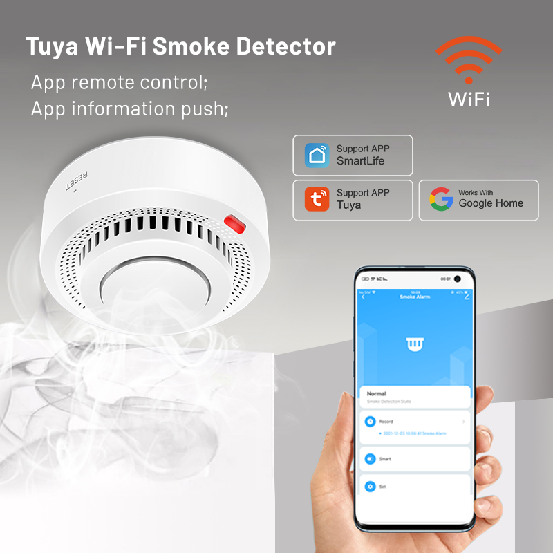 6Pack Tuya WiFi Smart Smoke Se – Smoke Detector Interconnected Bewertung und Preis