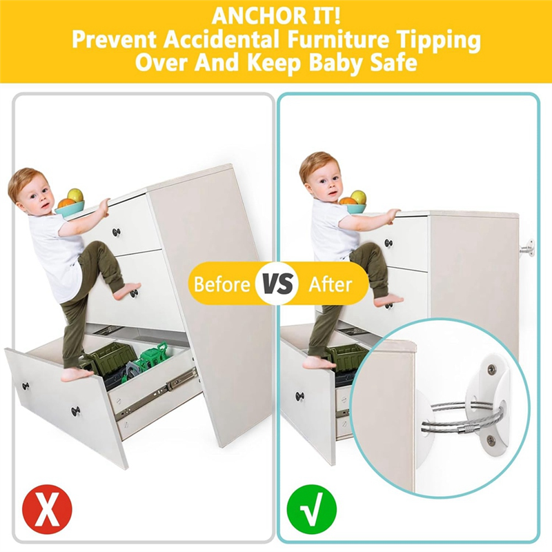 Furniture Anchors For Baby Pro – Earthquake Anchor Strap Bewertung und Preis